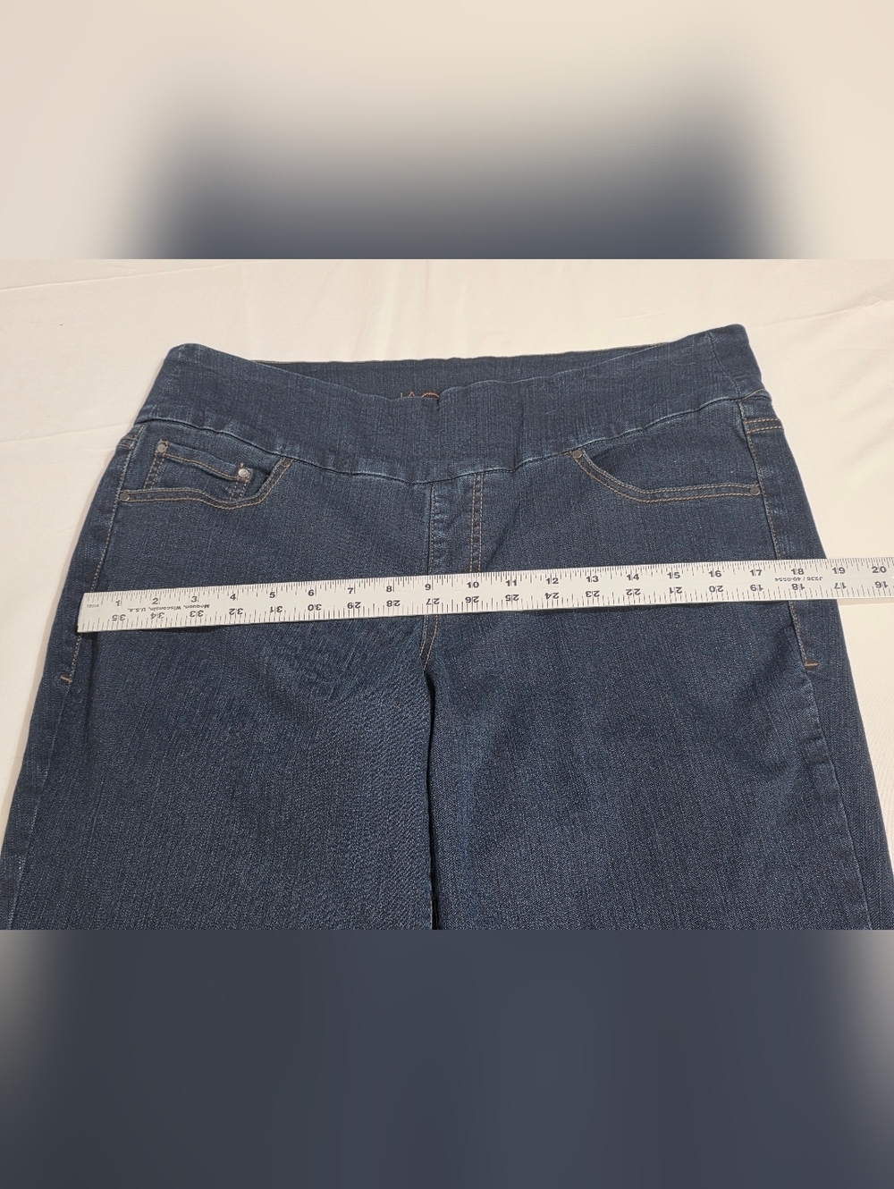 Jag Jeans Peri High Rise Boot Leg Pull-on Denim Jean Womens Size 16 Long - Picture 9 of 12